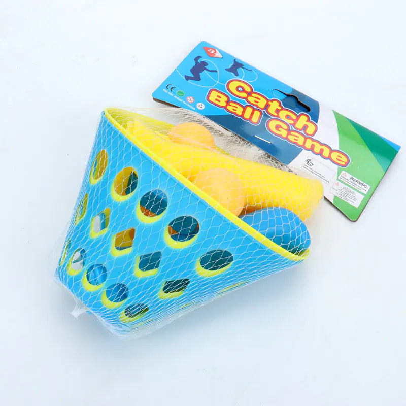 Dual-Pod Catch & Throw Ball Toy