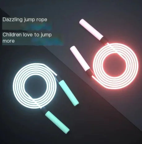 Glow-in-the-Dark Fiber Optic Jump Rope