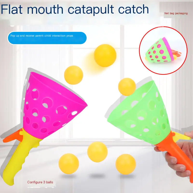 Dual-Pod Catch & Throw Ball Toy